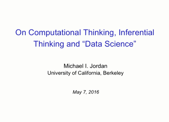 學術明星Michael Jordan解讀：思維層與數據科學革命的關係