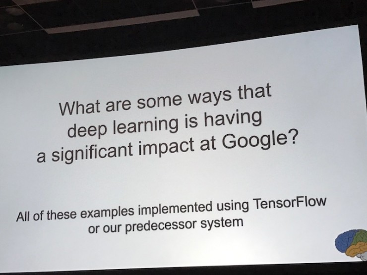 Jeff Dean解析谷歌大腦中的深度學習工作以及TensorFlow的前世今生 | AI Frontiers