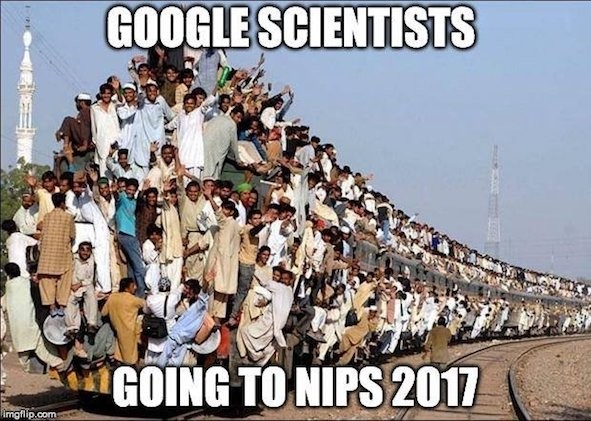 NIPS 2017今天開啓議程，谷歌科學家竟然組團去了450人，還都不是去玩的！