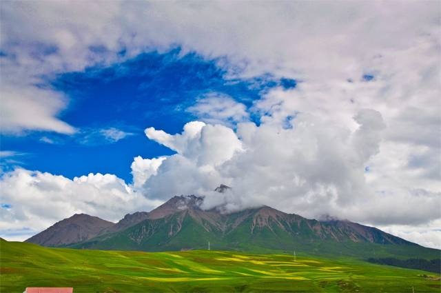 最美秋景,青海省的祁连山